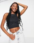 Brave Soul Nica Crop Top Tank In Black