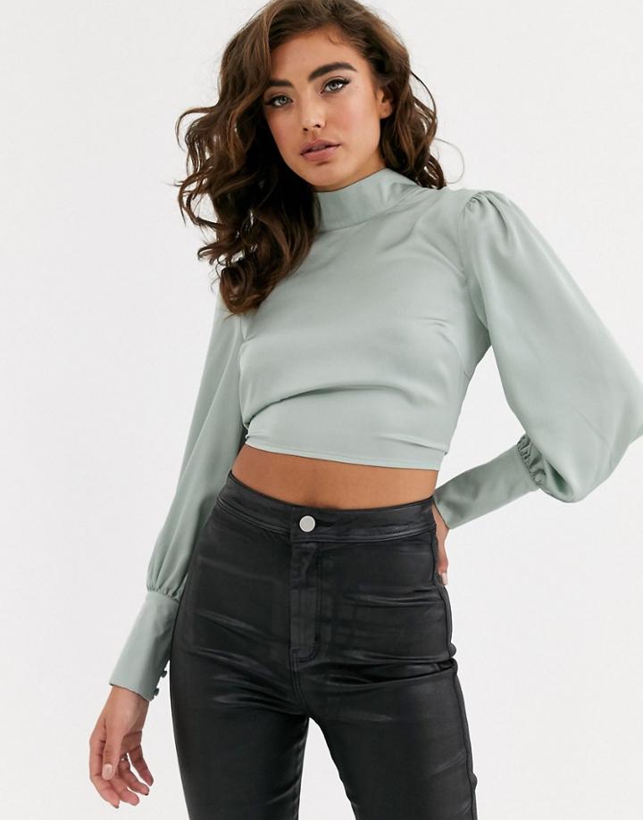 Asos Design Tall One Shoulder Top In Velvet In Hot Fix-no Color