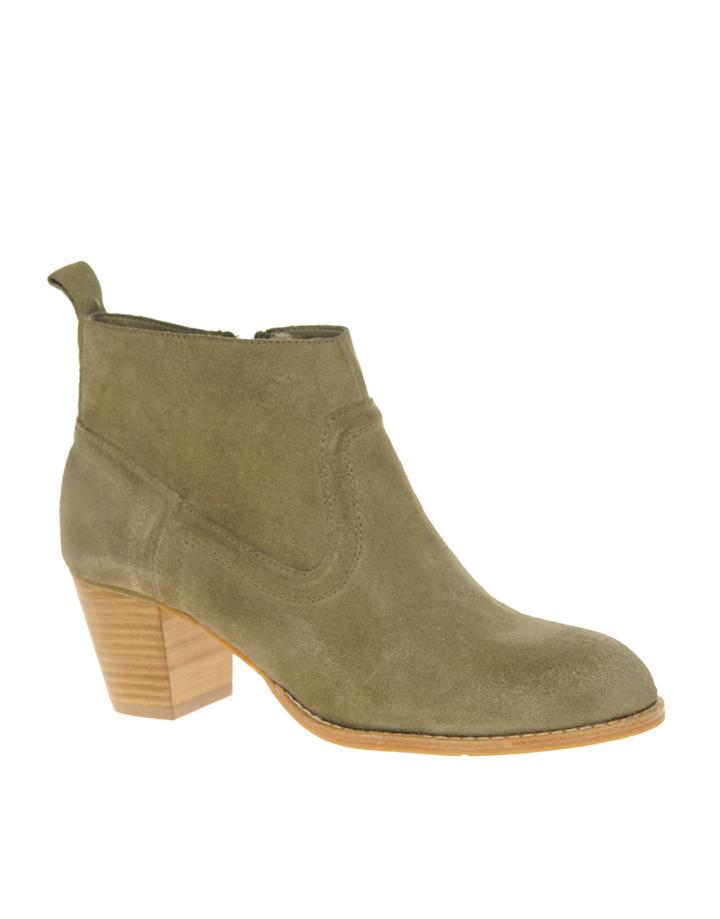 DV Jamison Suede Low Heel Boots