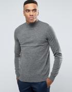 New Look Turtleneck Sweater In Gray - Gray
