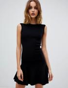 Allsaints Knitted Bodycon Mini Dress - Black
