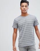 Solid T-shirt With Geo Stripe - Navy
