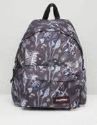 Eastpak Padded Pak'r Backpack In Leaf Print - Blue