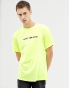 Tommy Jeans Regular Fit T-shirt With Chest Logo In Yellow - Yellow