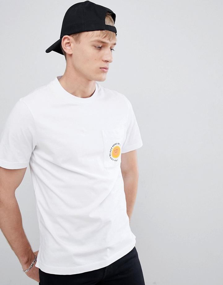 Farah Bahamas Graphic Pocket T-shirt In White - White