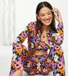 Collusion Floral Button Cardigan In Multi - Part Of A Set