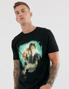 Asos Design Harry Potter Relaxed Fit T-shirt-black