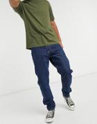 Weekday Barrel Standard Jeans In Mid Blue