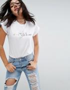 Asos T-shirt With Love Is Blind Print - White