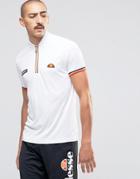 Ellesse T-shirt With Zip - White
