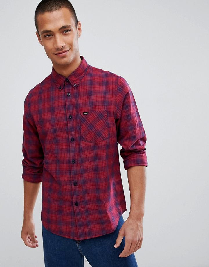 Lee Jeans Checked Shirt - Red