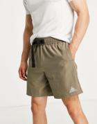 Asos 4505 Technical Shorts In Brown
