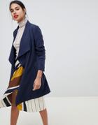 Only Spring Wrap Coat - Navy