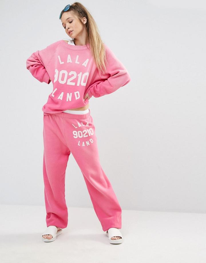 Wildfox Lala Land Joggers - Pink