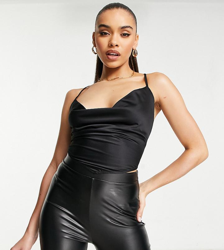 Asyou Satin Cowl Cami In Black