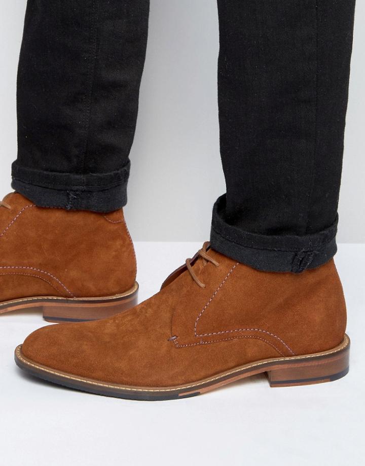 Ted Baker Torsdi Suede Short Boots - Tan