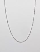 Wftw Ball Chain Necklace In Silver - Silver