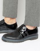 Hugo By Hugo Boss Pure Buckle Monk Shoes - Black