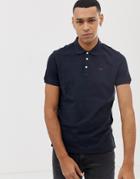 Emporio Armani Logo Polo In Navy