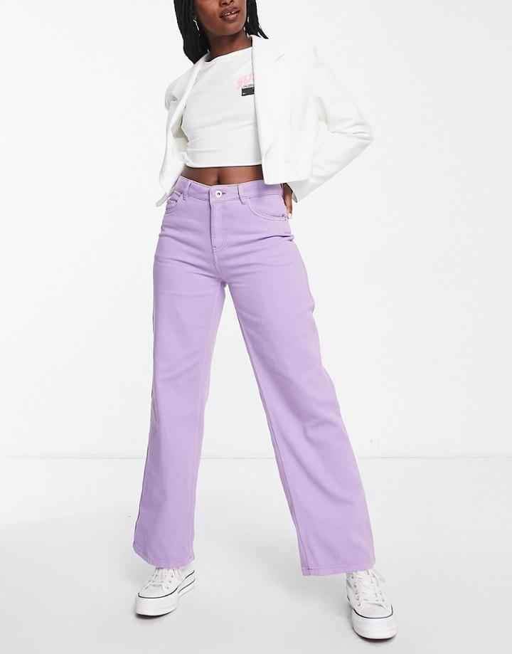 Noisy May Straight Leg Jean In Purple