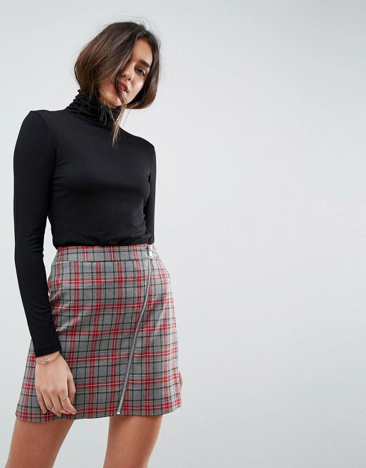 Asos The Turtleneck Long Sleeve Top - Black