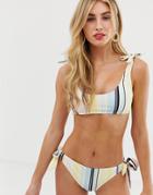 Vero Moda Stripe Bikini Bottoms - Multi