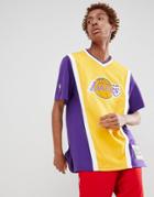 Mitchell & Ness Nba Lakers T-shirt In Purple - Purple