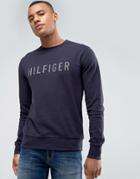 Tommy Hilfiger Ray Sweatshirt Logo Applique In Blue - Blue