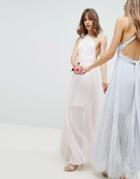 Coast Corwin Multi Tie Maxi Dress - Pink