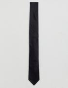 Farah Plain Woven Tie - Black