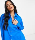 Asyou Oversized Shirt In Blue