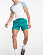Asos Design Slim Chino Shorts In Bright Green