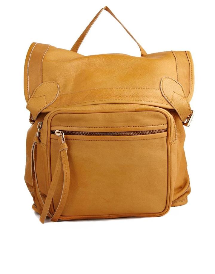 Urbancode Leather Tan Backpack