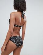 Dorina Cannes Bikini Bottom In Spot - Black