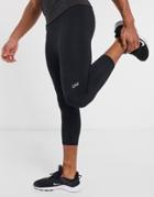 Asos 4505 Icon Training Tights In Cropped Length With Quick Dry In Black