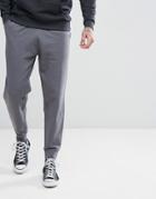 Asos Slim Fit Joggers In Washed Black - Blue