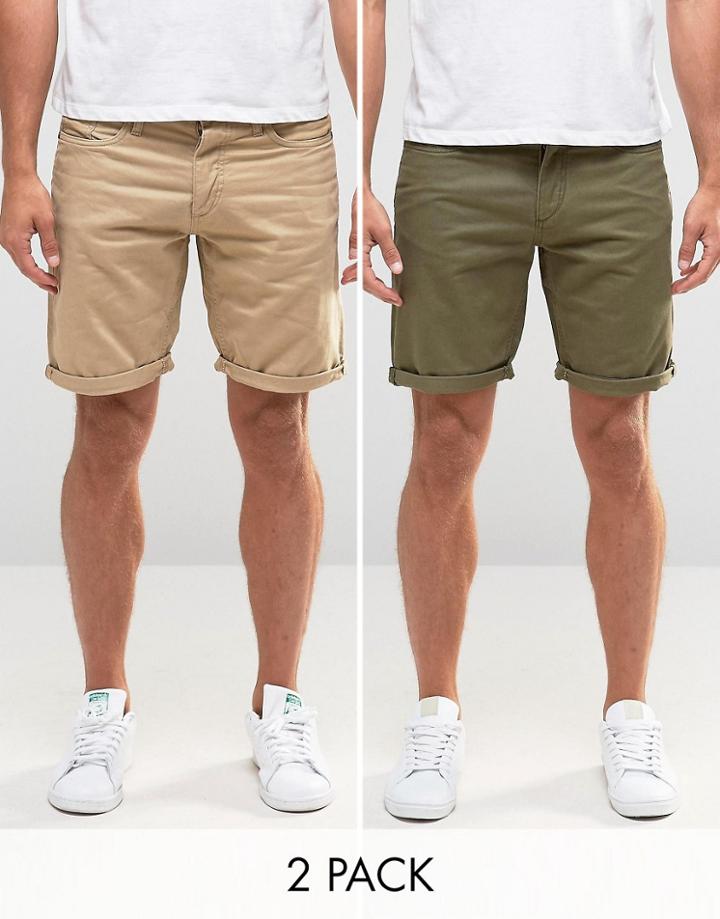 Jack & Jones Chino Shorts Multipack - Green