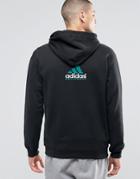 Adidas Originals Eqt Zip Hoodie In Black Ay9230 - Black