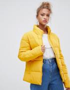 Blend She Dales Tube Quilted Short Jacket - Yellow