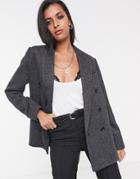 Allsaints Rowen Ilia Check Oversized Blazer-black