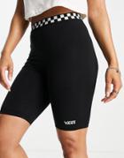 Vans Checked Out Legging Shorts In Black - Part Of A Set