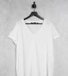 Vero Moda Curve T-shirt With V Neck In White