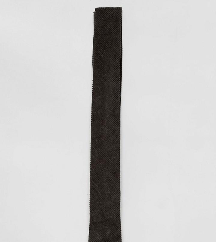 Heart & Dagger Super Skinny Cord Tie - Green