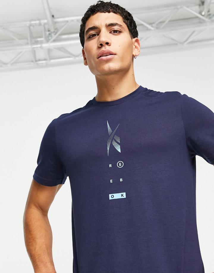 Reebok Speedwick Move T-shirt In Vector Navy