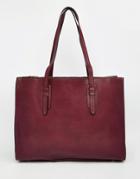 Street Level Shopper Bag - Burgundy