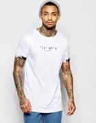 Illusive London T-shirt With Floral Logo - White
