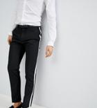 Noak Skinny Pants With Side Stripe - Black