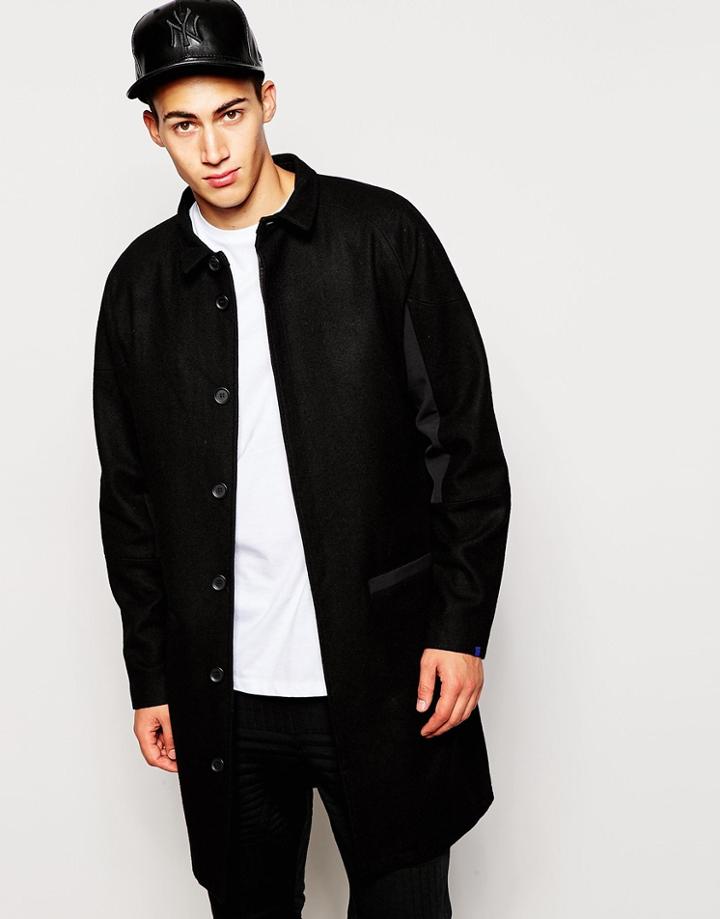 2xh Brothers Wool Overcoat - Black