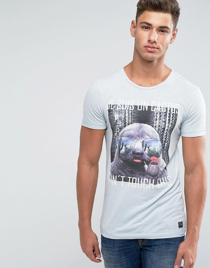 Blend Cactus T-shirt - Blue