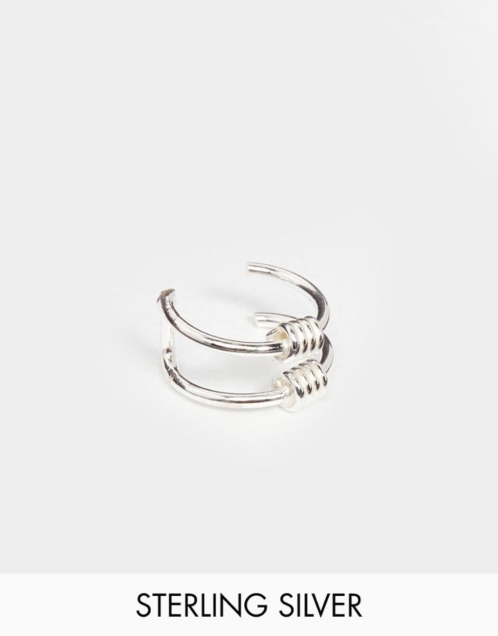 Kingsley Ryan Sterling Silver Wire Wrap Ear Cuff - Silver